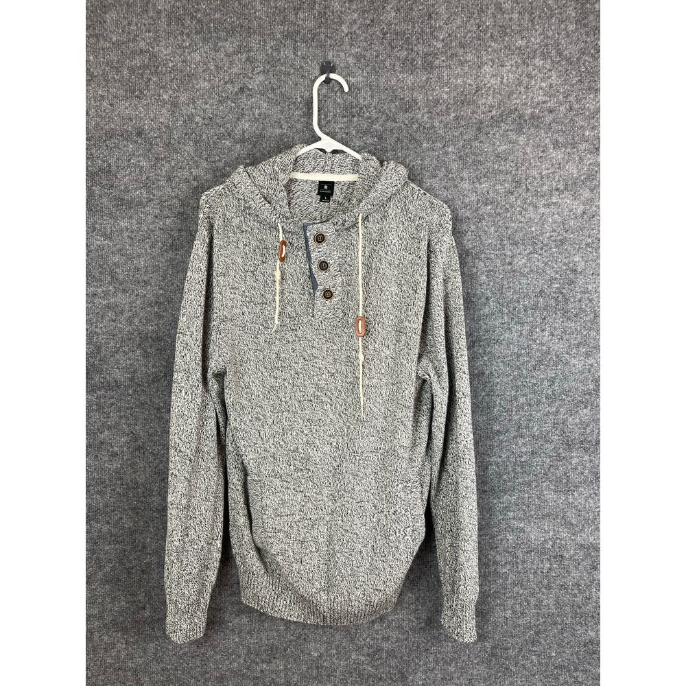 Ocean Current Sweater Black White‎ Hoodie Large